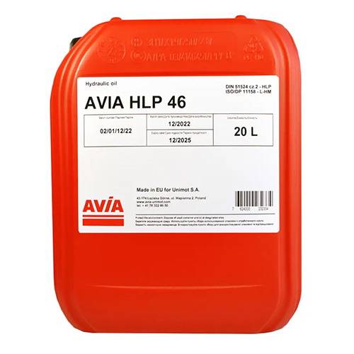 Олива гідравлічна AVIA HLP-46 20л